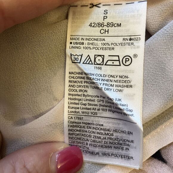 Banana Republic Floral Tank Top Black Pink Size S Sleeveless Racer Back T Strap - Picture 6 of 10